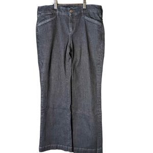 Eddie Bauer Curvy Trouser Women's Jeans Dark Rinse, Size 8 T5